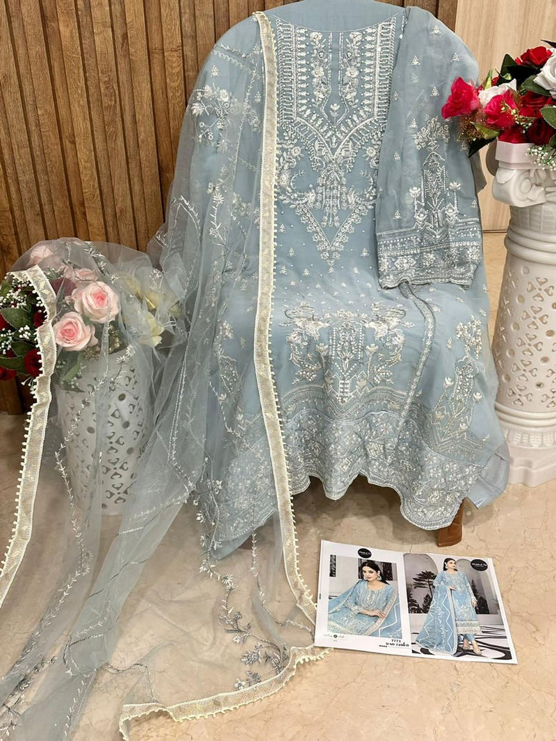 Mehboob Tex D No 1200 Georgette With Heavy Embroidered Pakistani Suit