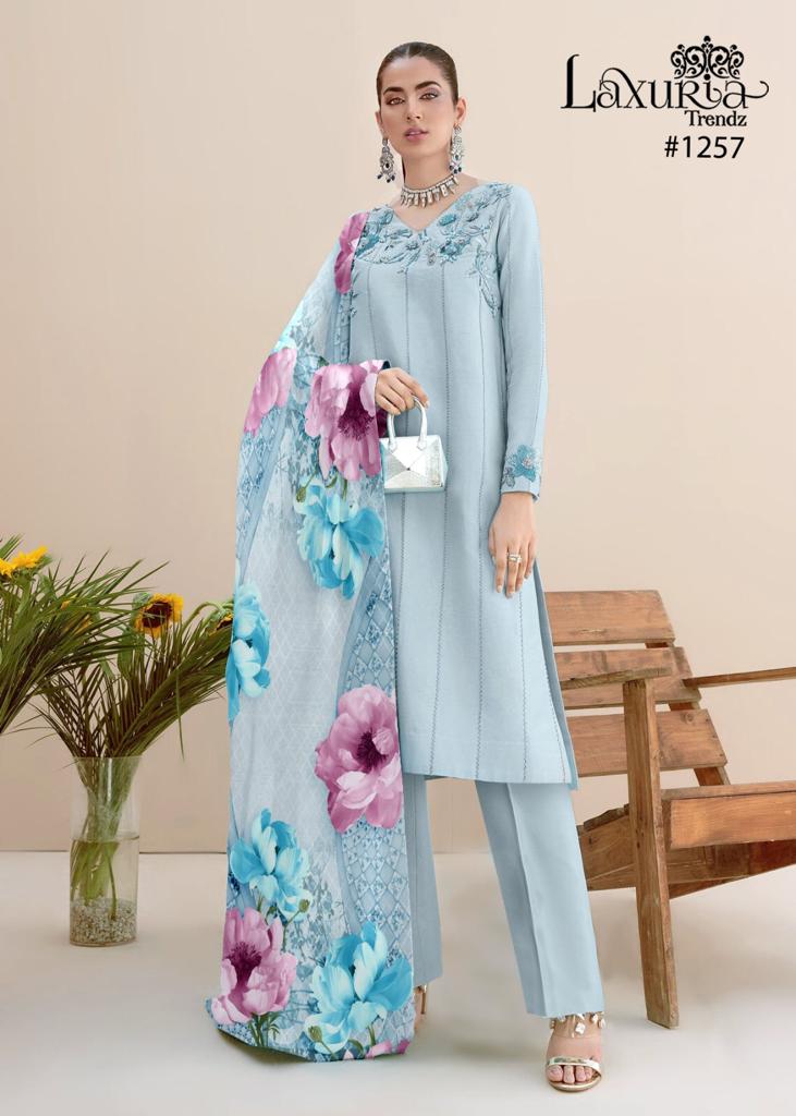 Laxuria Trendz D NO 1257 Georgette Beautiful Pakistani Kurti Collection