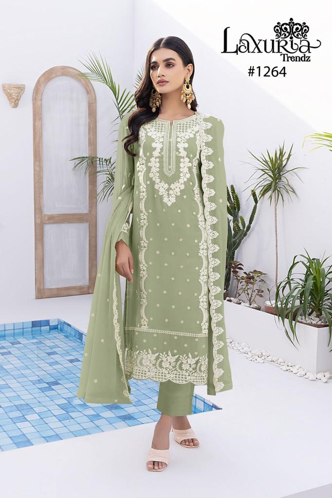 Laxuria Trendz D No 1264 Georgette Beautiful Embroi Pret Collection