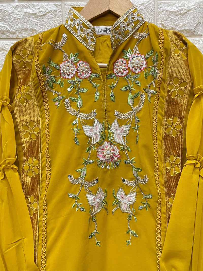 Laxuria Trendz D No 1277 Fox Georgette With Fancy Embroidery Designer Pret Collection