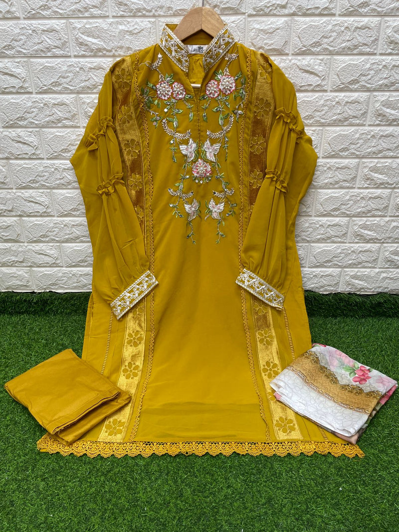 Laxuria Trendz D No 1277 Fox Georgette With Fancy Embroidery Designer Pret Collection