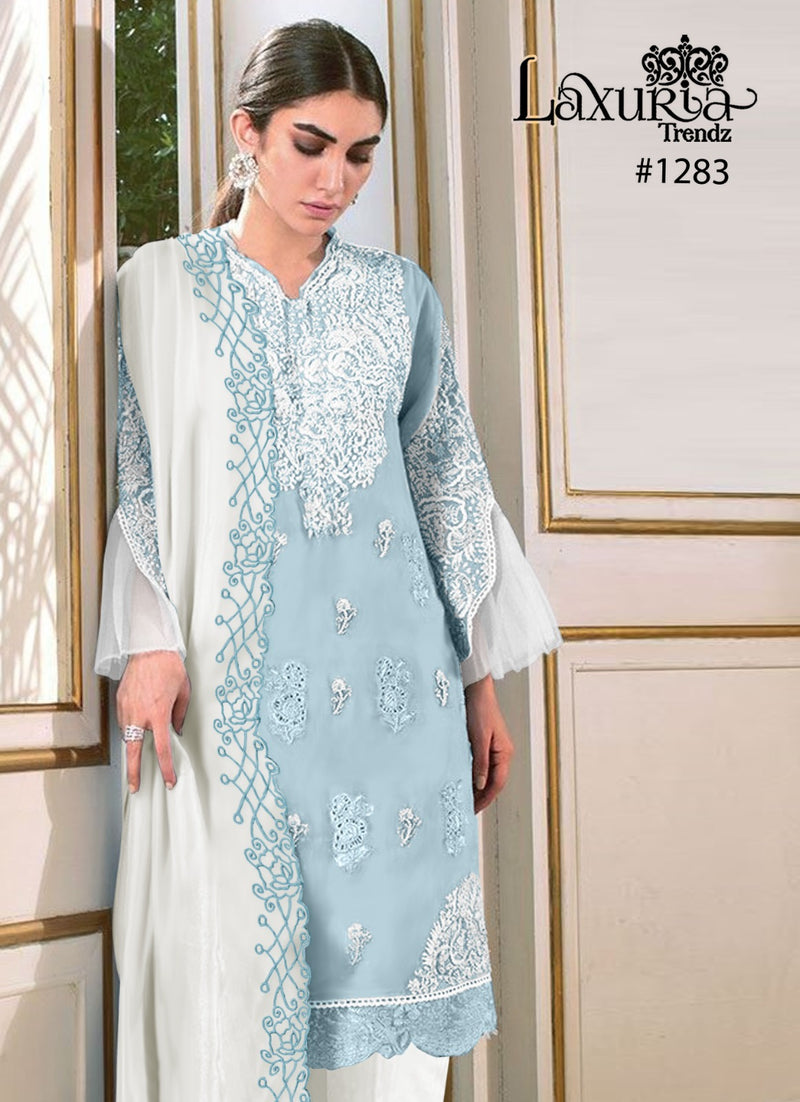 Laxuria Trebdz DNO 1283 Georgette Designer Pakistani Suits