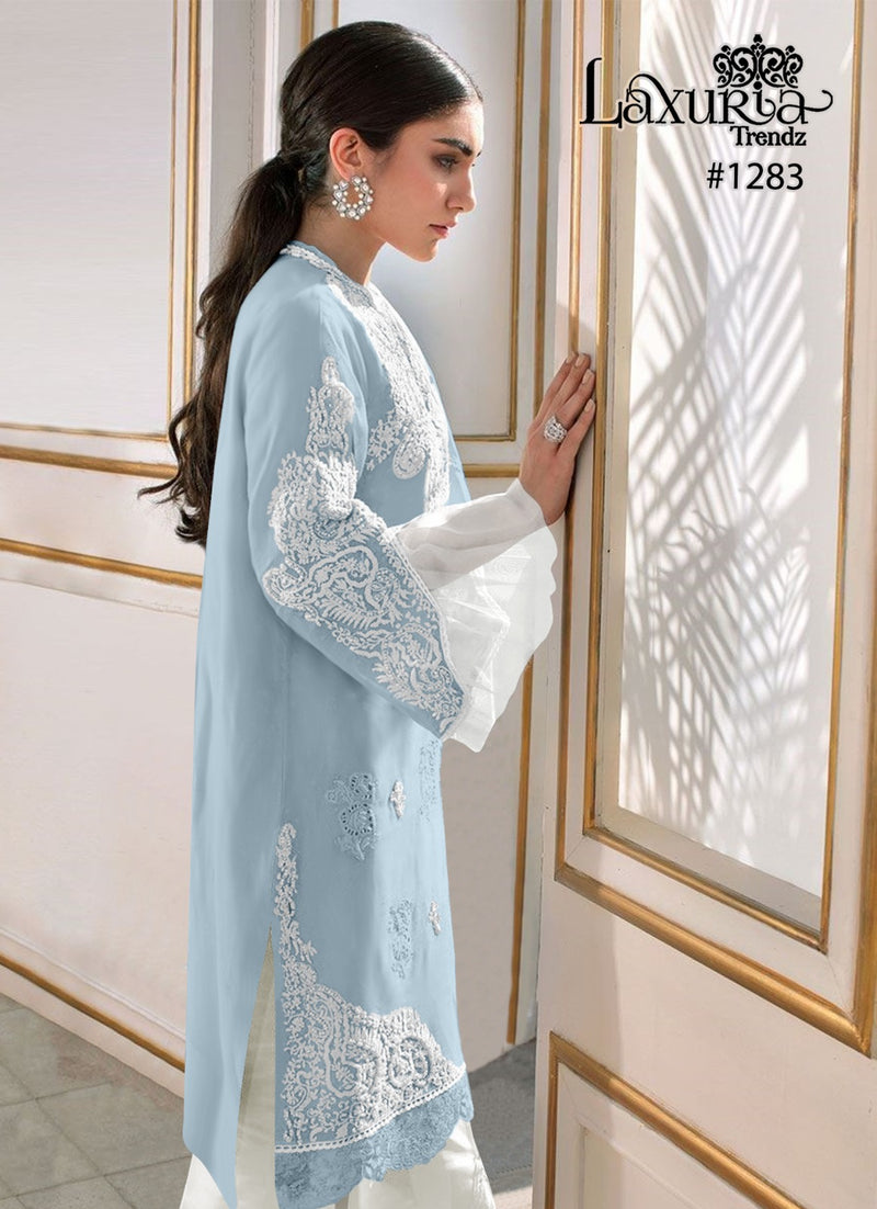 Laxuria Trebdz DNO 1283 Georgette Designer Pakistani Suits