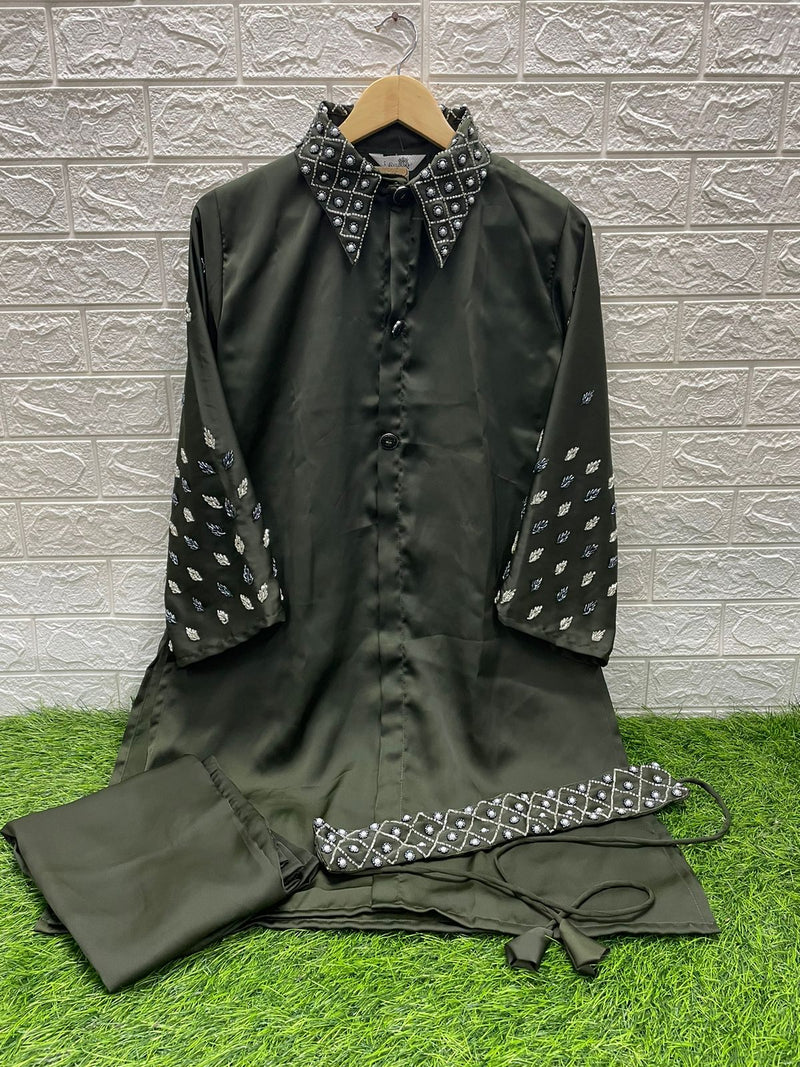 Laxuria Trendz D No 1301 Satin Designer Printed Partywear Cord sets Collection