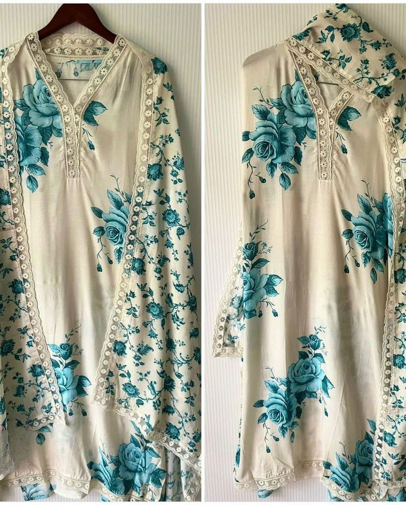 Hk D NO 1538 Cotton Digital Print With Embroidery Work Casual Wear Kurti