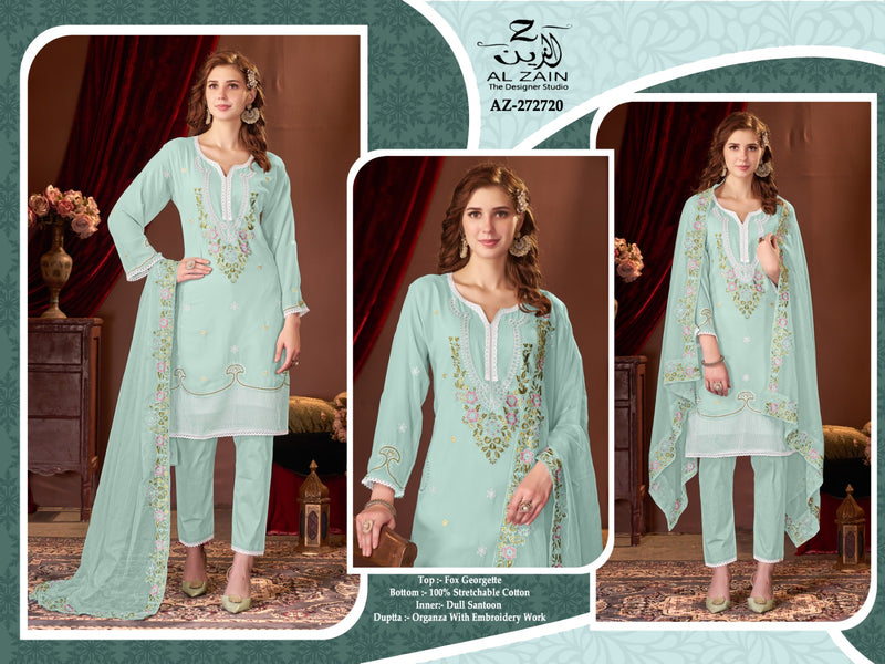 Al Zain D NO 272720 Fox Georgette Pakistani Designer Suits