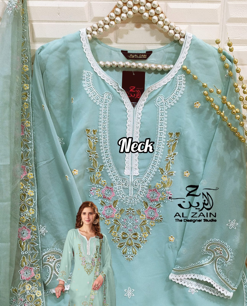 Al Zain D NO 272720 Fox Georgette Pakistani Designer Suits