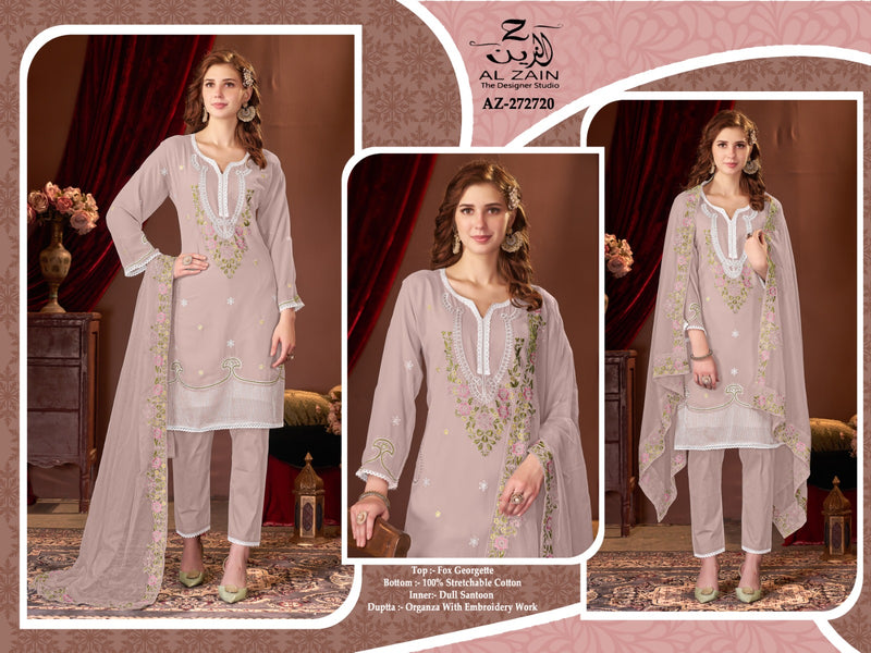 Al Zain D NO 272720 Fox Georgette Pakistani Designer Suits