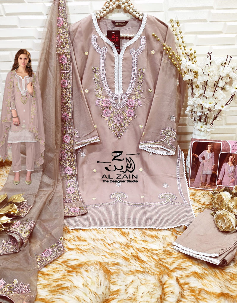 Al Zain D NO 272720 Fox Georgette Pakistani Designer Suits