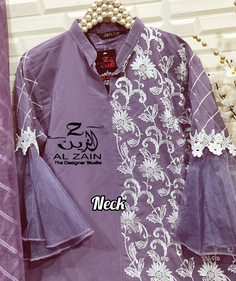 Al Zain D No 272721 Georgette Fancy Designer Kurti With Pant Collection