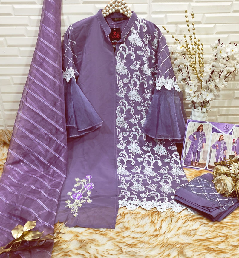 Al Zain D No 272721 Georgette Fancy Designer Kurti With Pant Collection