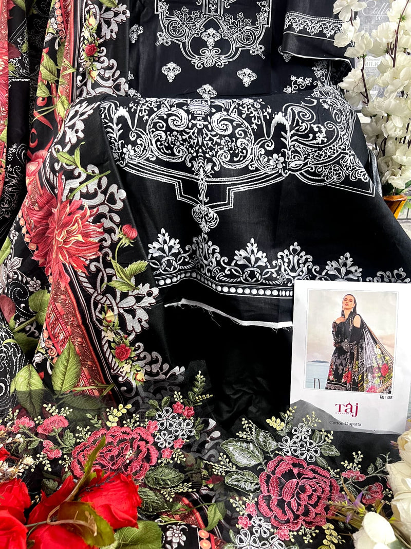 Taj Creation D No 452 & 453 Cotton Print With Fancy Patch Embroidery Salwar Kameez