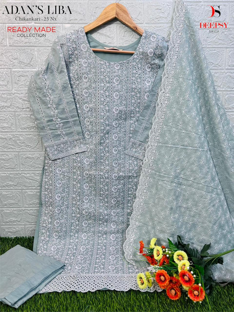 Deepsy Suits Adans Libas Chikankari 23 Nx Ready Made Collection Salwar Kameez