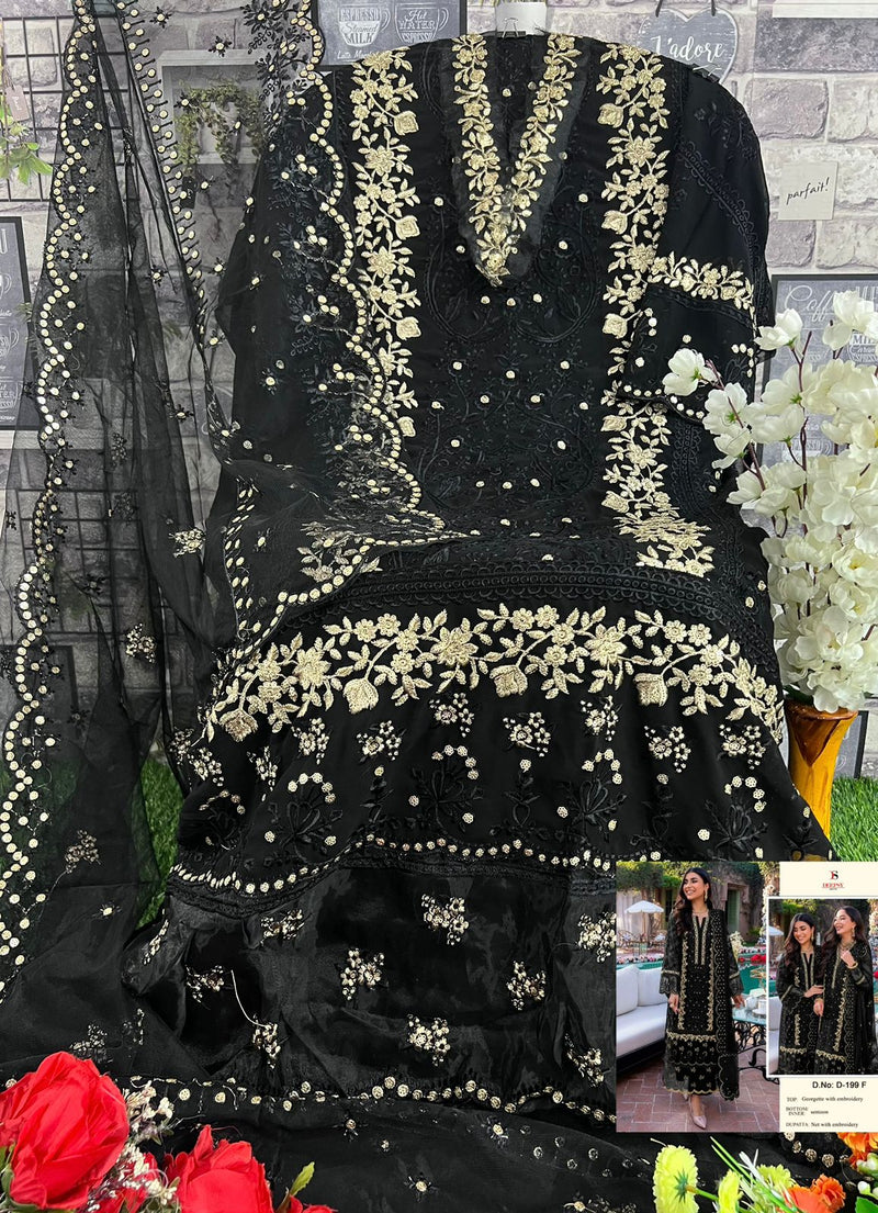 Deepsy Suits D No D 199 Georgette With Embroidered Designer Pakistani Suits