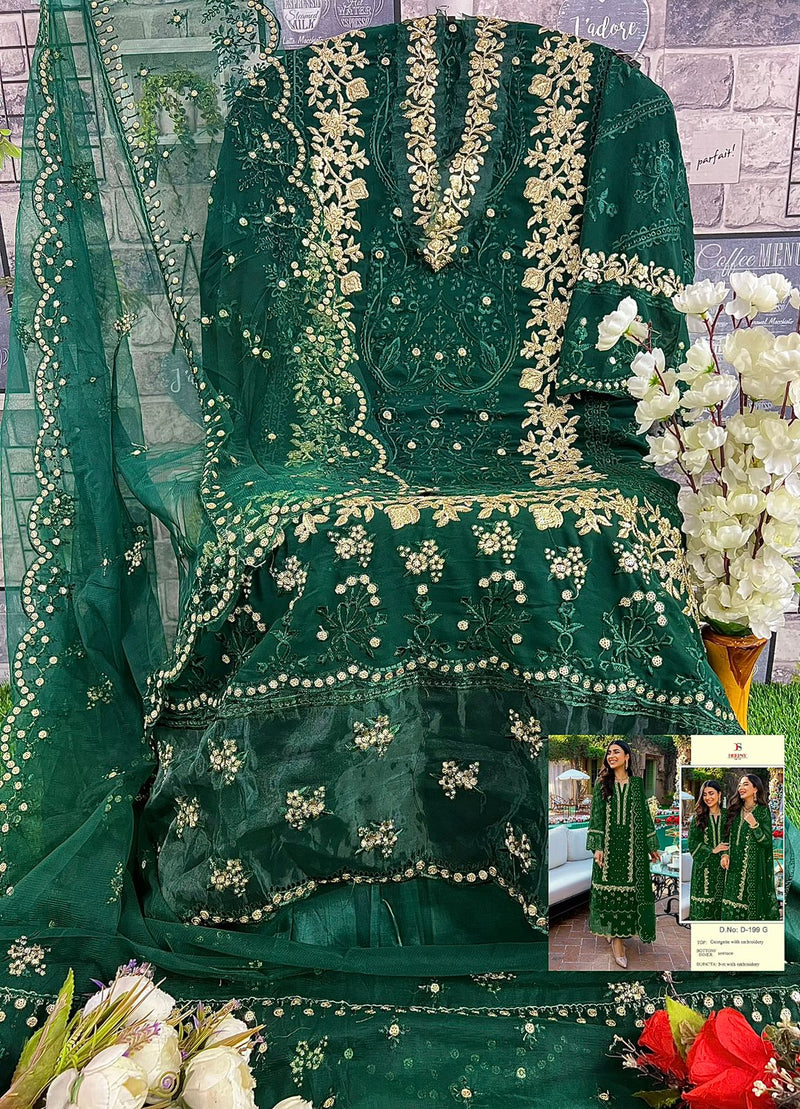 Deepsy Suits D No D 199 Georgette With Embroidered Designer Pakistani Suits