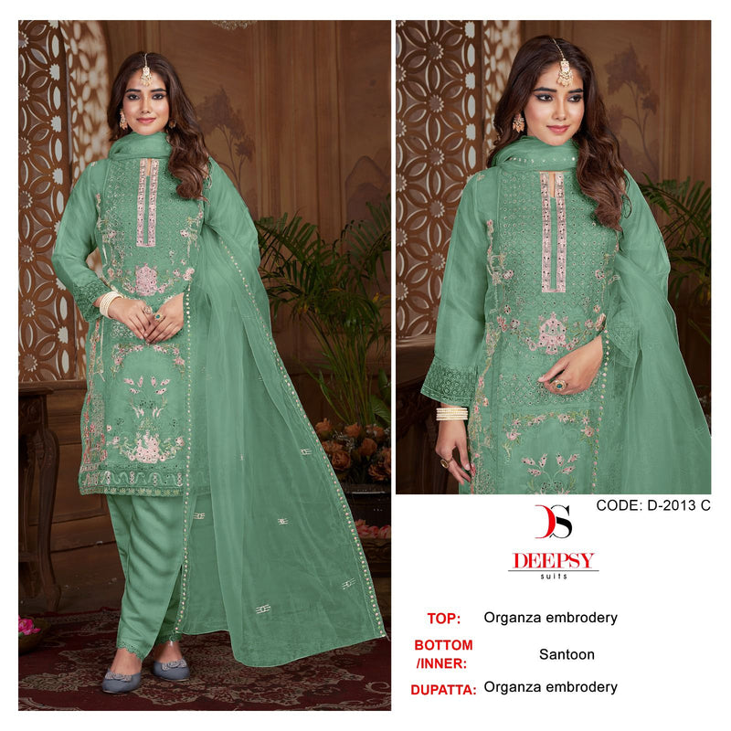 Deepsy Suits D No 2013 Organza Embroidery And Handwork Suit Collection