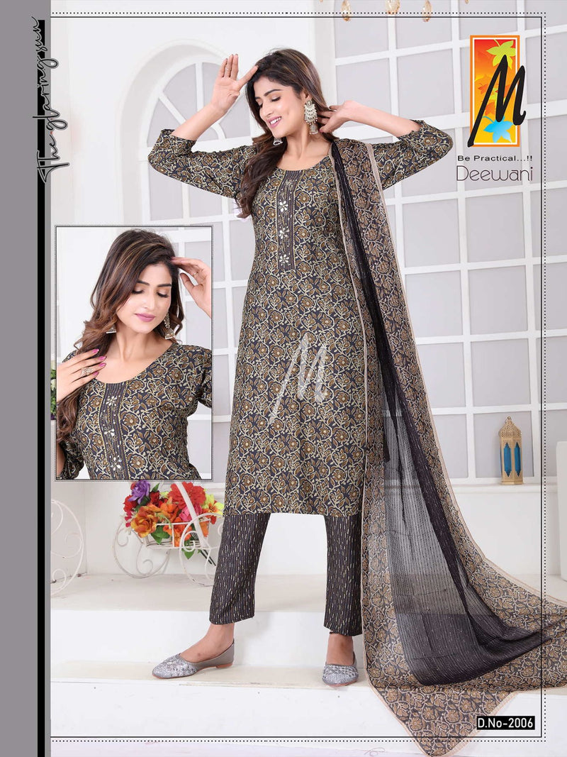 Master Deewani Printed Modal Fabric Fancy Kurti Set