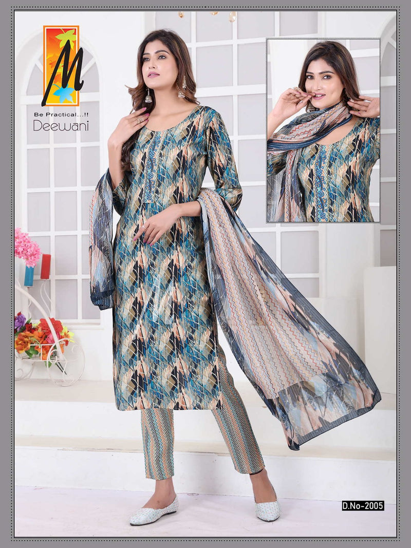 Master Deewani Printed Modal Fabric Fancy Kurti Set