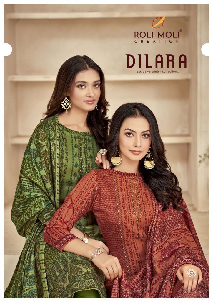Roli Moli Creation Dilara Pashmina Daimond Work Fancy Suit Collection