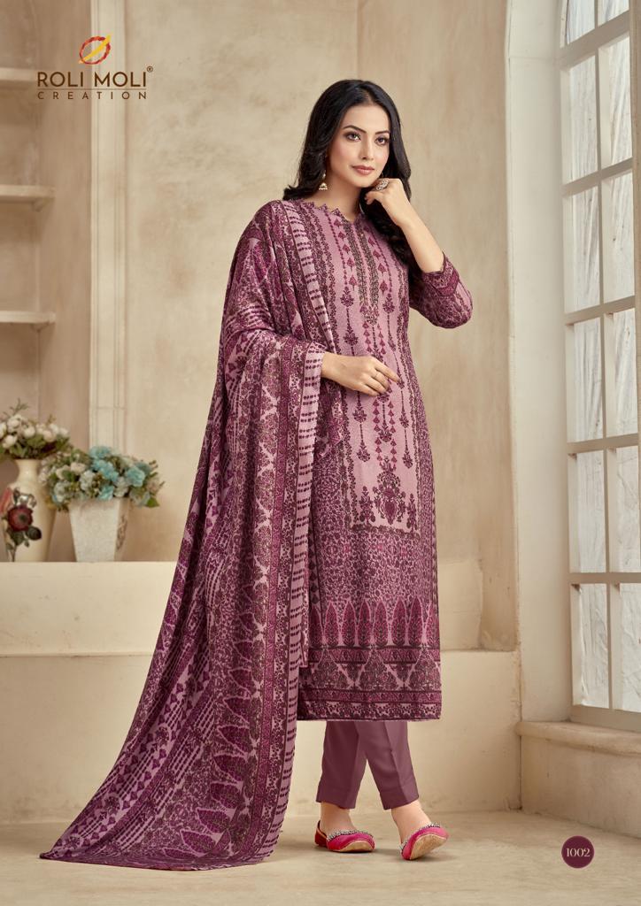 Roli Moli Creation Dilara Pashmina Daimond Work Fancy Suit Collection