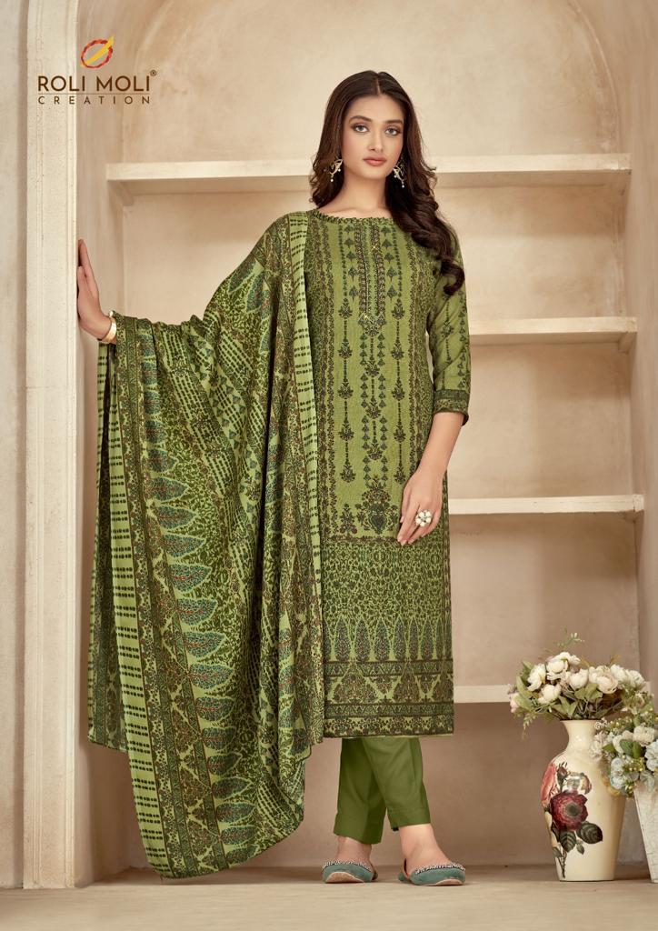 Roli Moli Creation Dilara Pashmina Daimond Work Fancy Suit Collection