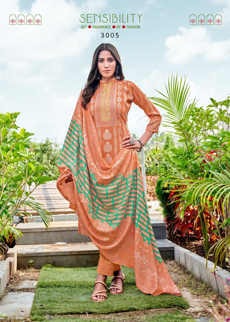 Roli Moli Creation Dilara Pashmina With Swarovski Diamond Work Suit Collection