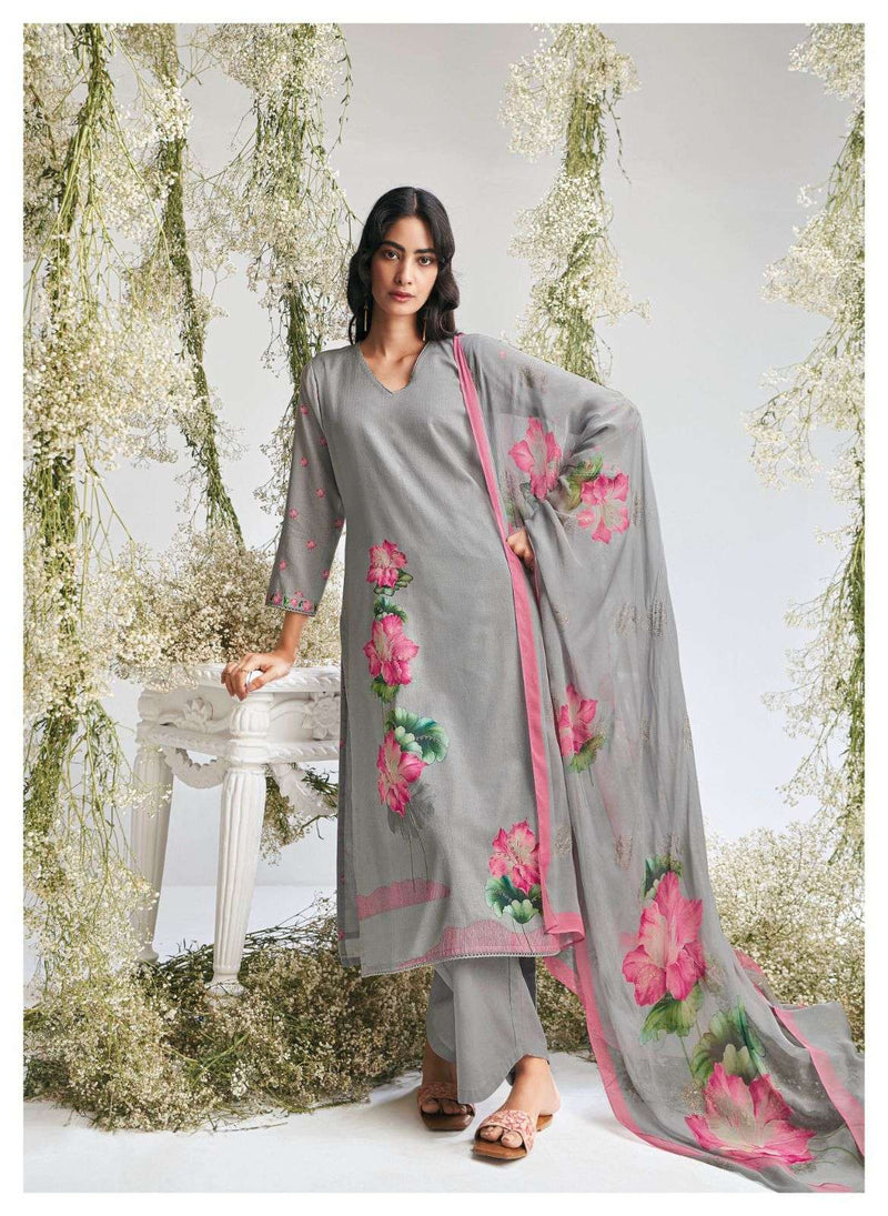 Ganga Dione Cotton Printed With Embroidery Salwar Suits