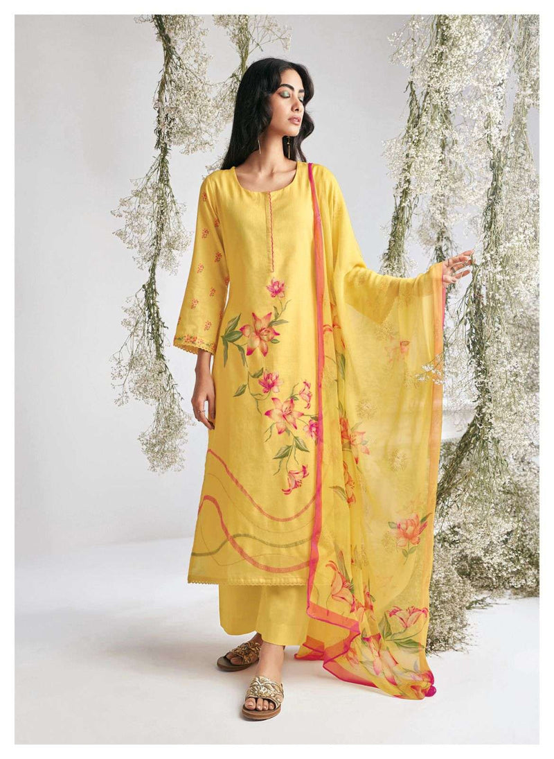 Ganga Dione Cotton Printed With Embroidery Salwar Suits