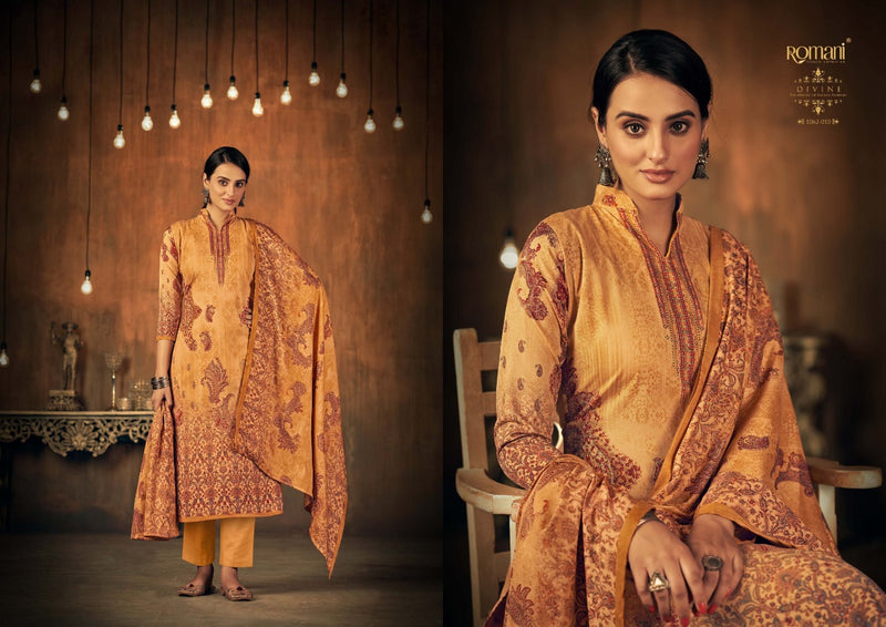 Romani Divine Pashmina With Swarovski Works Winter Salwar Suit Collection