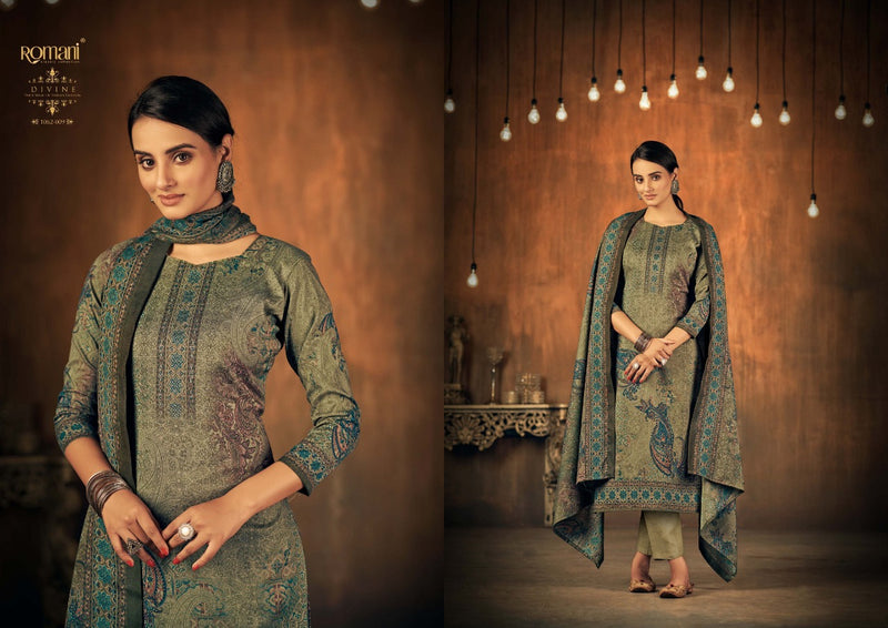 Romani Divine Pashmina With Swarovski Works Winter Salwar Suit Collection
