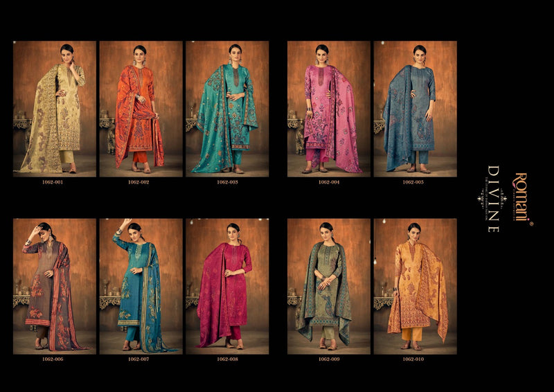 Romani Divine Pashmina With Swarovski Works Winter Salwar Suit Collection