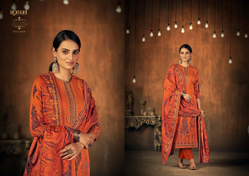 Romani Divine Pashmina With Swarovski Works Winter Salwar Suit Collection