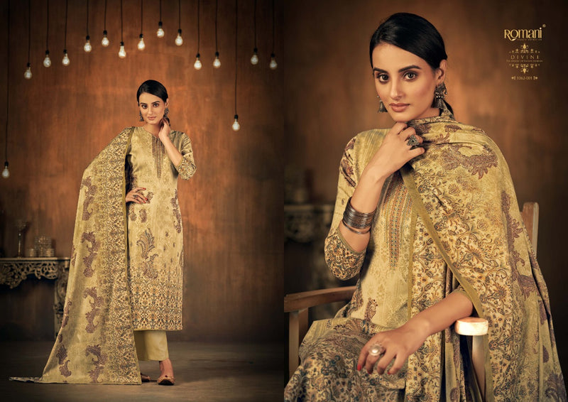 Romani Divine Pashmina With Swarovski Works Winter Salwar Suit Collection