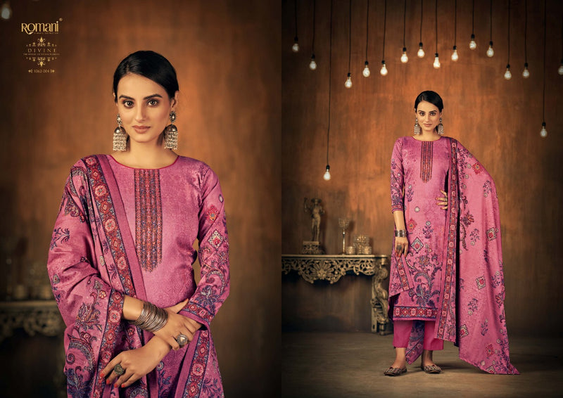 Romani Divine Pashmina With Swarovski Works Winter Salwar Suit Collection