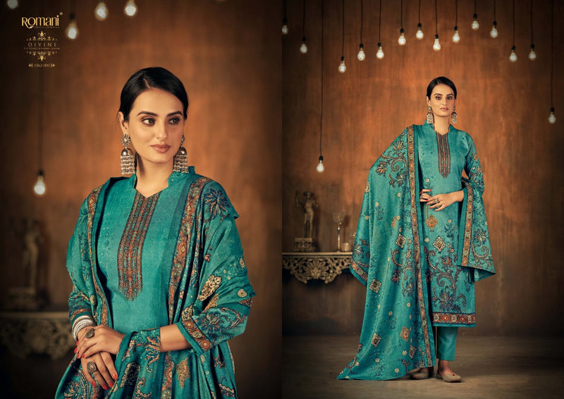Romani Divine Pashmina With Swarovski Works Winter Salwar Suit Collection