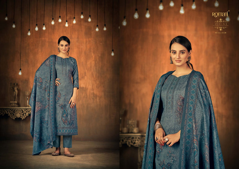 Romani Divine Pashmina With Swarovski Works Winter Salwar Suit Collection