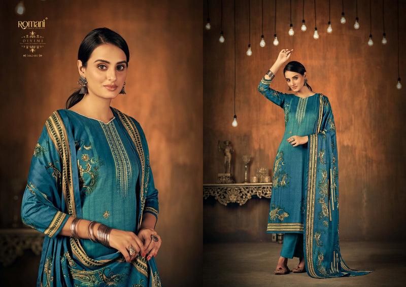 Romani Divine Pashmina With Swarovski Works Winter Salwar Suit Collection