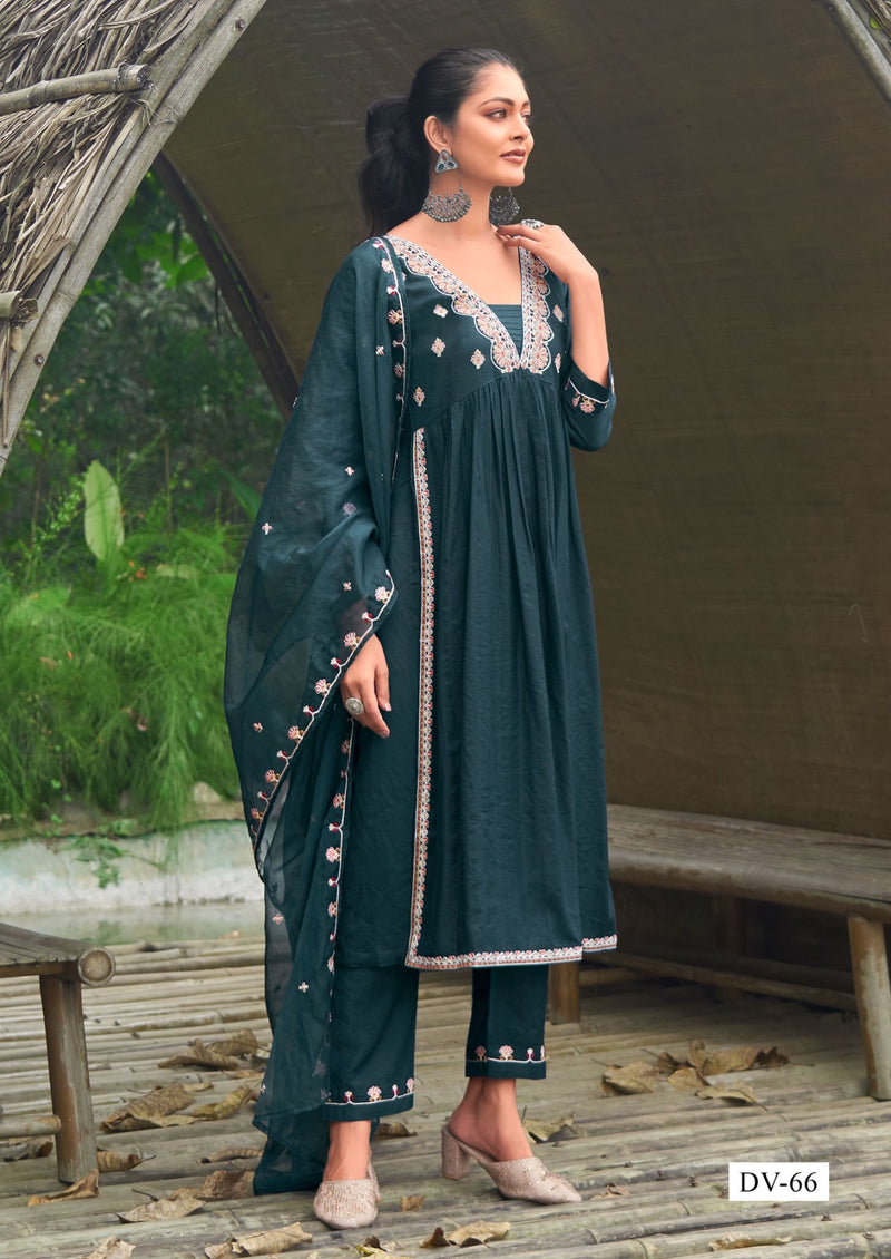 Mf Pick & Choose Collection Fancy With Embroidered Work Readymade Kurti
