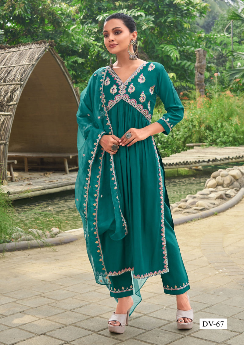Mf Pick & Choose Collection Fancy With Embroidered Work Readymade Kurti