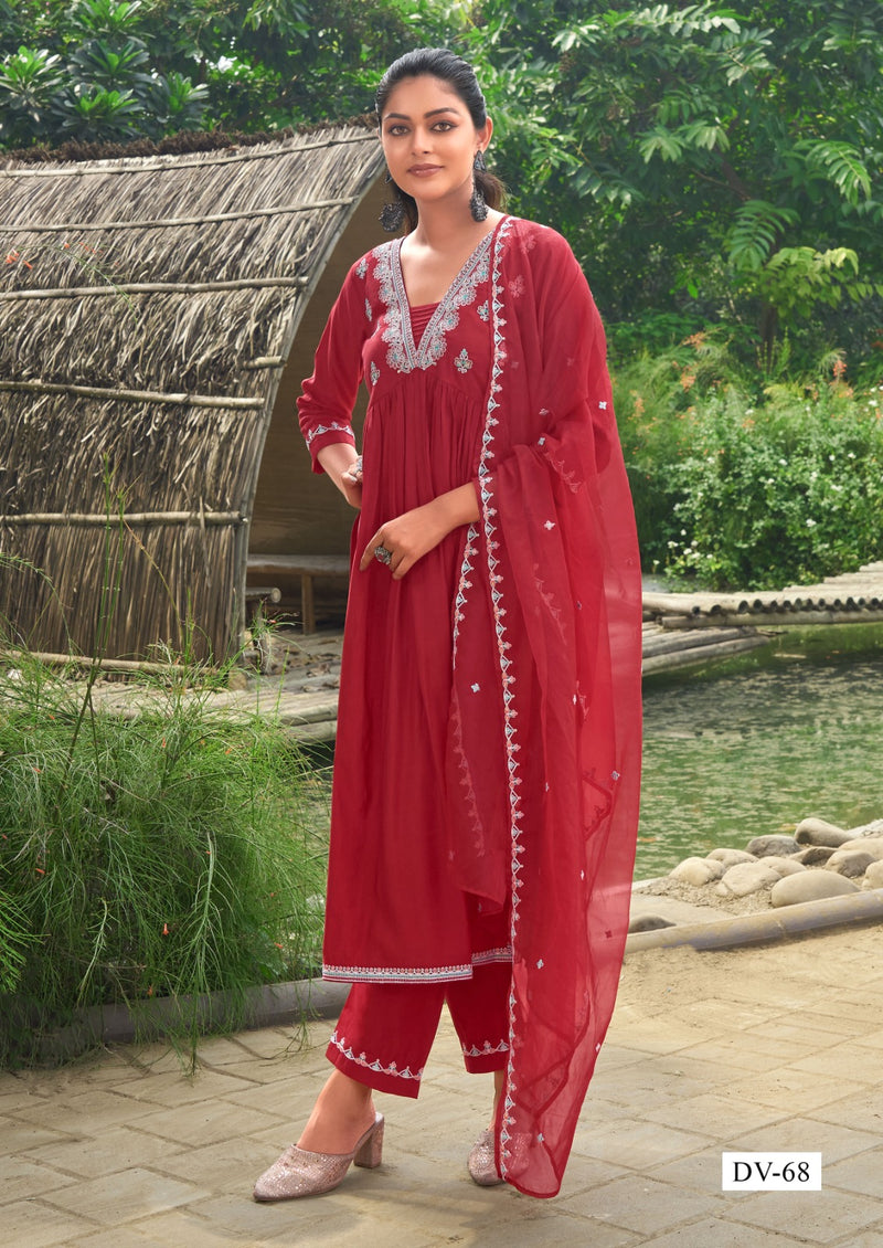 Mf Pick & Choose Collection Fancy With Embroidered Work Readymade Kurti