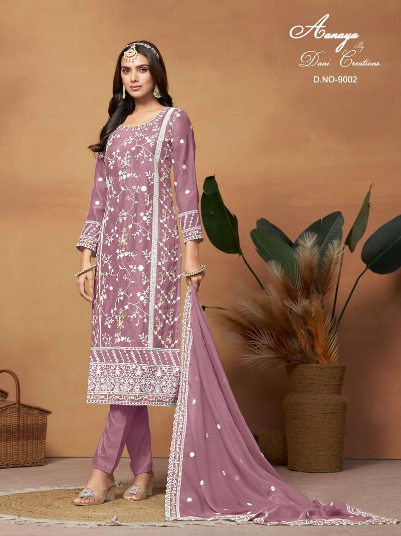 Dani Creation Anaya Vol 190 Organza Designer Party Wear Salwar Kameez
