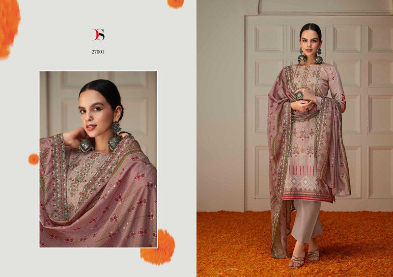 Deepsy Suit Bin Saeed Vol 6 Pure Cotton With Heavy Self Embroidered Work Salwar Suit