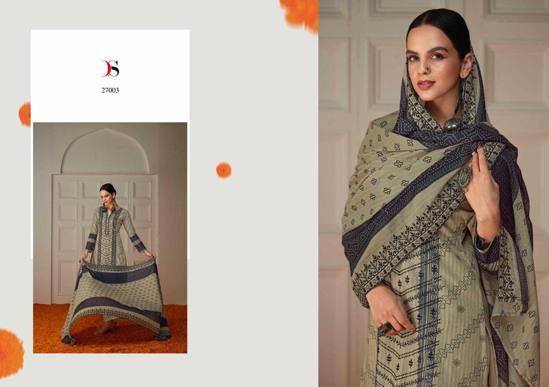 Deepsy Suit Bin Saeed Vol 6 Pure Cotton With Heavy Self Embroidered Work Salwar Suit