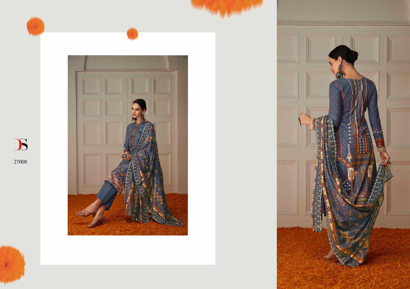 Deepsy Suit Bin Saeed Vol 6 Pure Cotton With Heavy Self Embroidered Work Salwar Suit