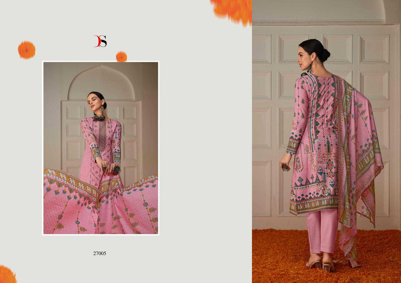 Deepsy Suit Bin Saeed Vol 6 Pure Cotton With Heavy Self Embroidered Work Salwar Suit
