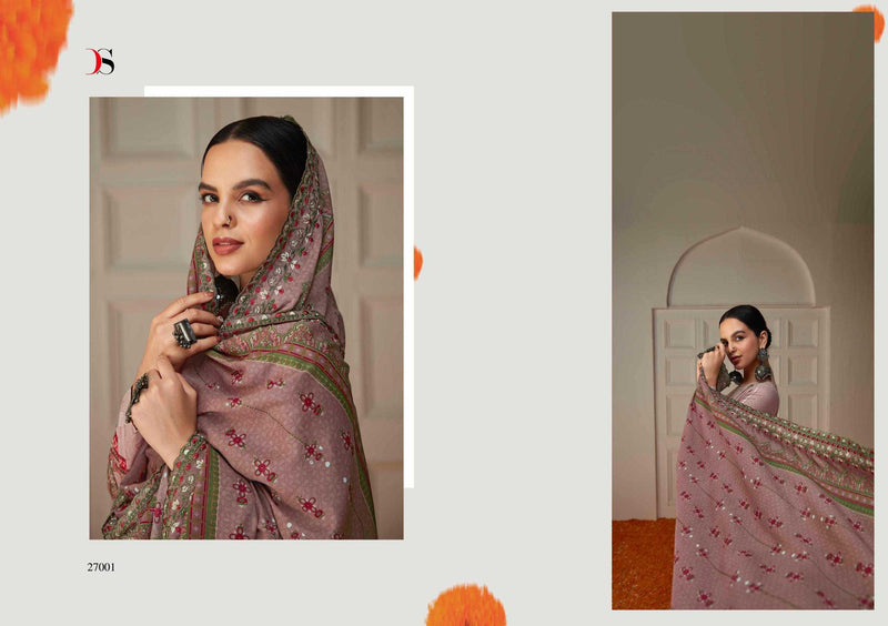 Deepsy Suit Bin Saeed Vol 6 Pure Cotton With Heavy Self Embroidered Work Salwar Suit
