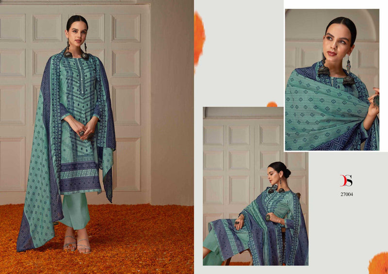 Deepsy Suit Bin Saeed Vol 6 Pure Cotton With Heavy Self Embroidered Work Salwar Suit
