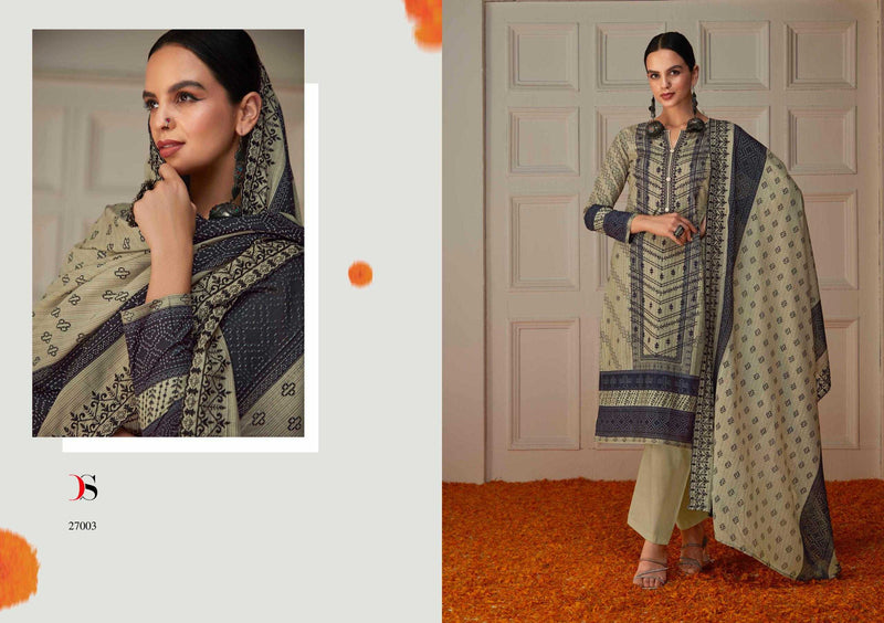 Deepsy Suit Bin Saeed Vol 6 Pure Cotton With Heavy Self Embroidered Work Salwar Suit