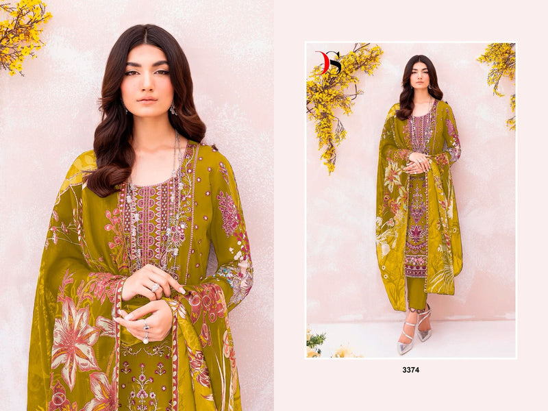 Deepsy Suit Cheveron Lawn 10 Pure Cotton Self Embroidered Salwar Suit