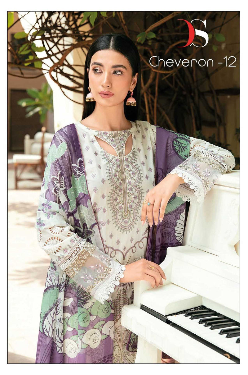 Deepsy Suit Cheveron Vol 12 Rayon Self Embrodiered Work Pakistani Suit